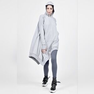 Aakasha EXTRA LONG MAXI HOODIE black